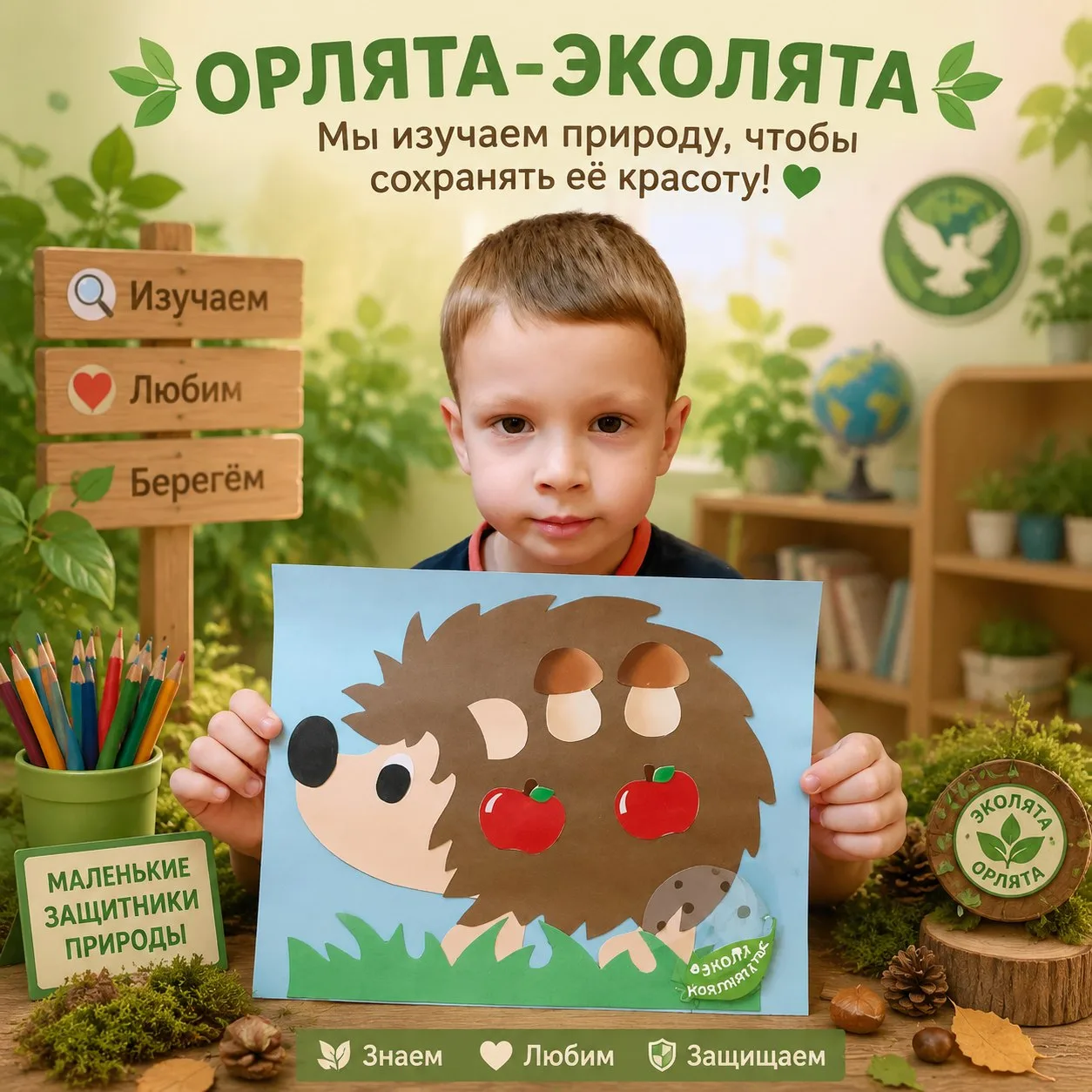 🦔 Наши маленькие Эколята-Орлята изучают природу! 🍃