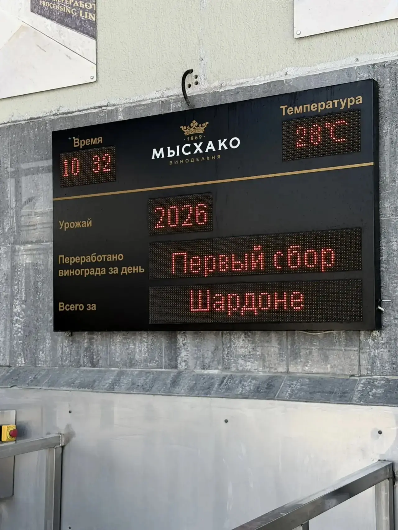🍇 Сезон переработки урожая 2026 года открыт! 🍾🥂