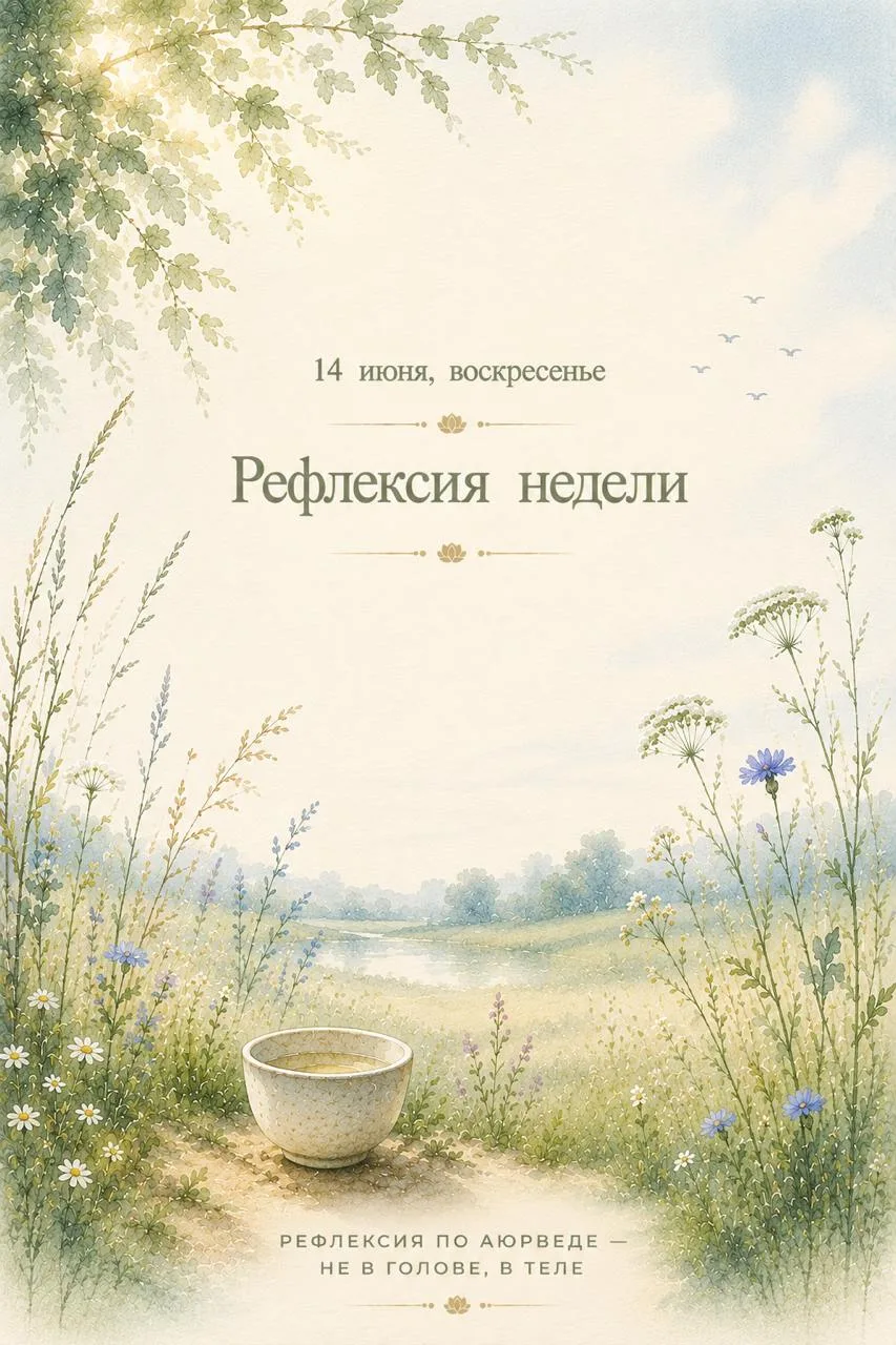 14 июня, воскресенье.
🌿Вторая неделя лета завершается.

Рефлексия недели.

Сегодня хочу предложить 
