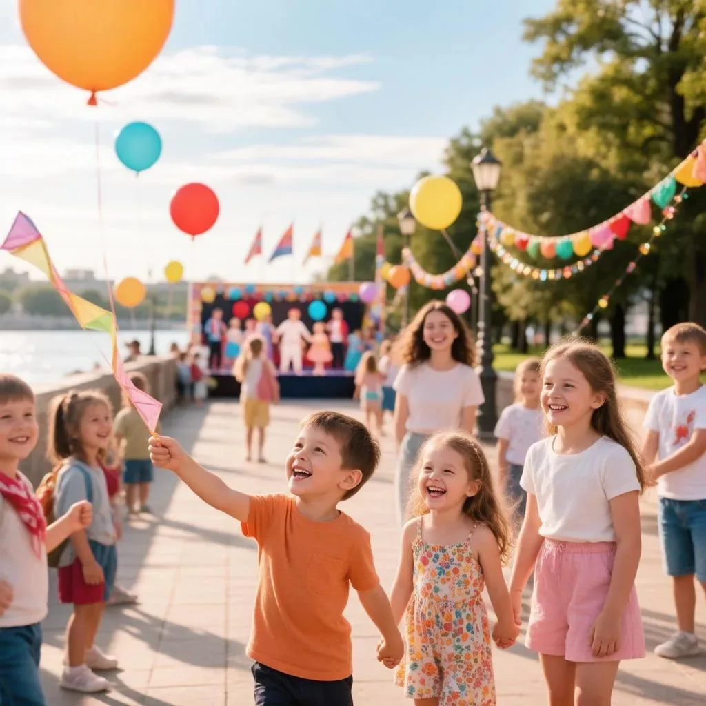 В самый первый день июня,