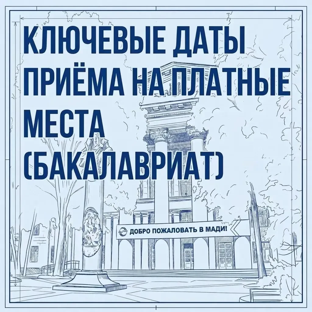 Ключевые даты приёма на платные места (бакалавриат)