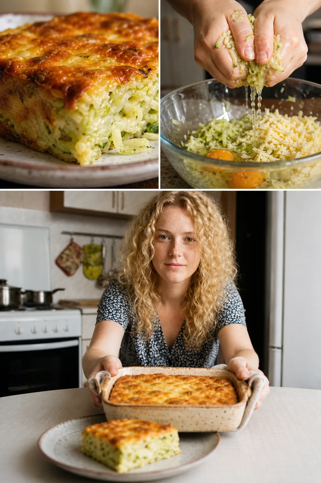 КАБАЧКОВАЯ ЗАПЕКАНКА С СЫРНОЙ КОРОЧКОЙ