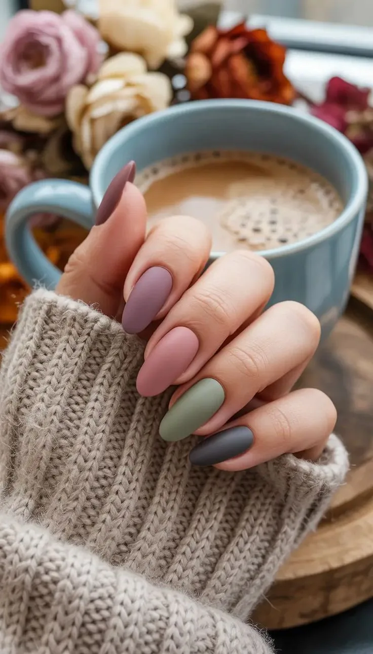 Когда не смогла выбрать один оттенок: варианты сочетания цветов 💅🍂