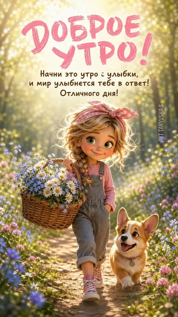 Доброе утро🌼 Улыбайтесь чаще, ведь жизнь так прекрасна🥳

Лучшие открытки в максе - подпишись!