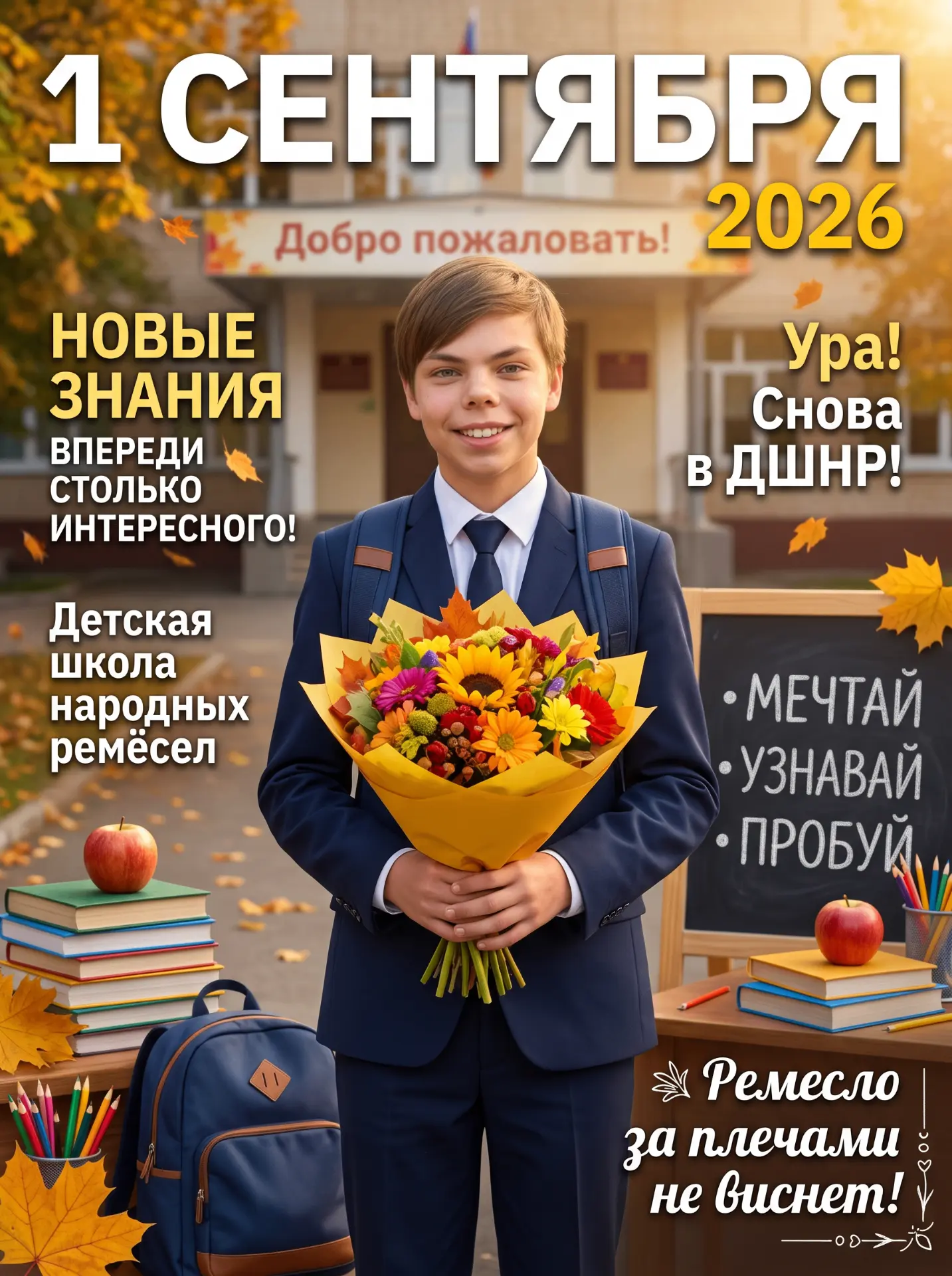 Приглашаем на ДЕНЬ ОТКРЫТЫХ ДВЕРЕЙ с 13 до 18 часов в детскую школу народных ремёсел!