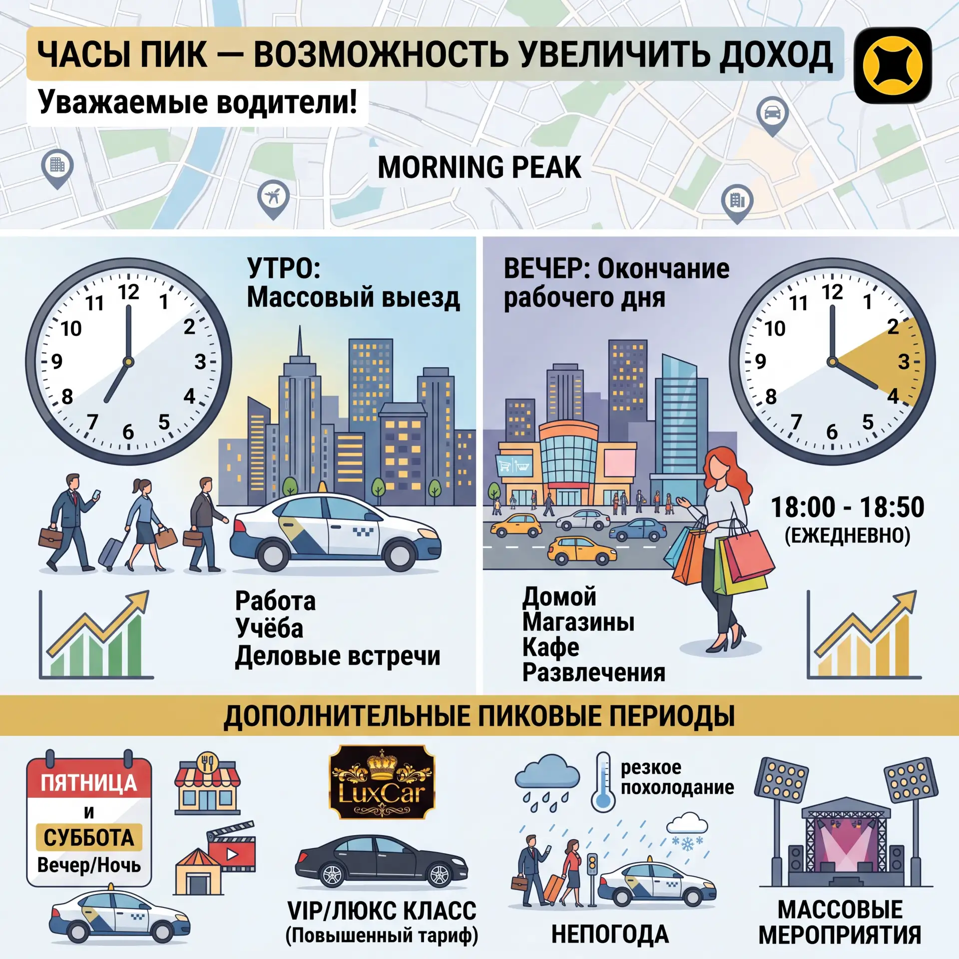 Часы пик — возможность увеличить доход