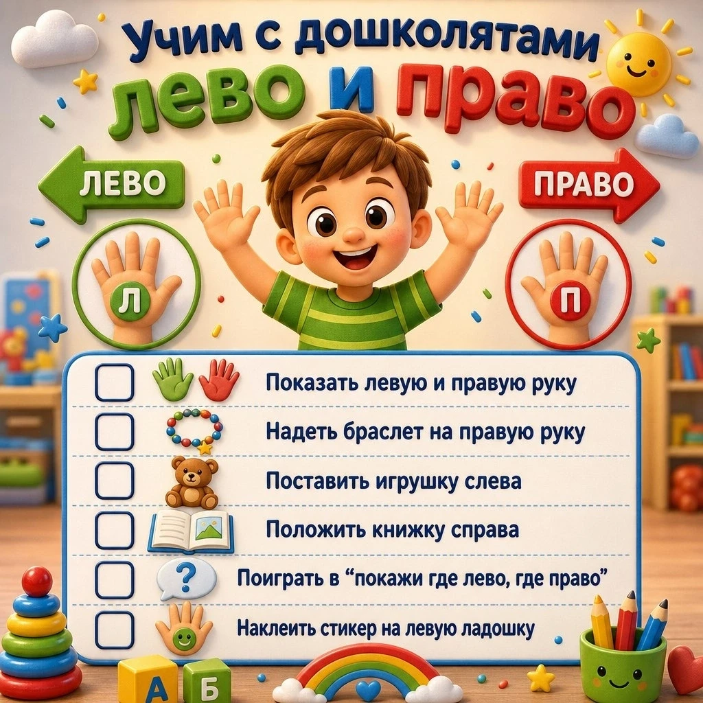 🎯 ЛЕВО и ПРАВО: учимся играючи! 🎯