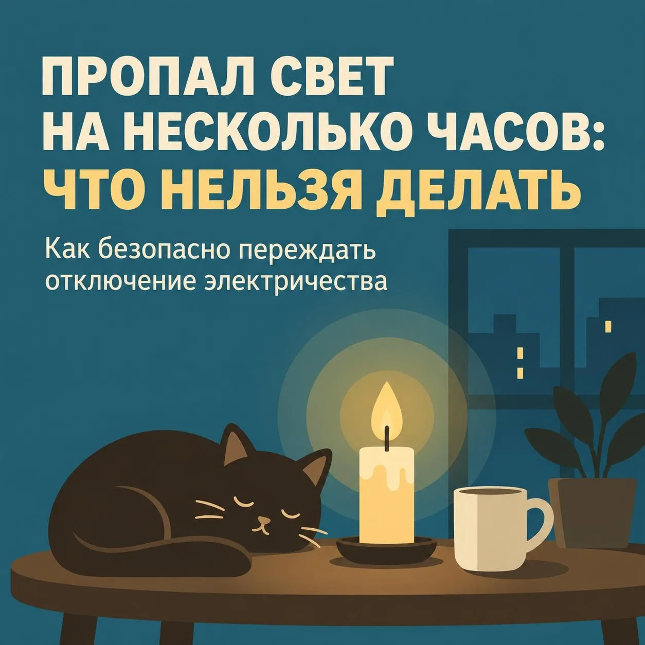 💡 Отключение электричества на несколько часов