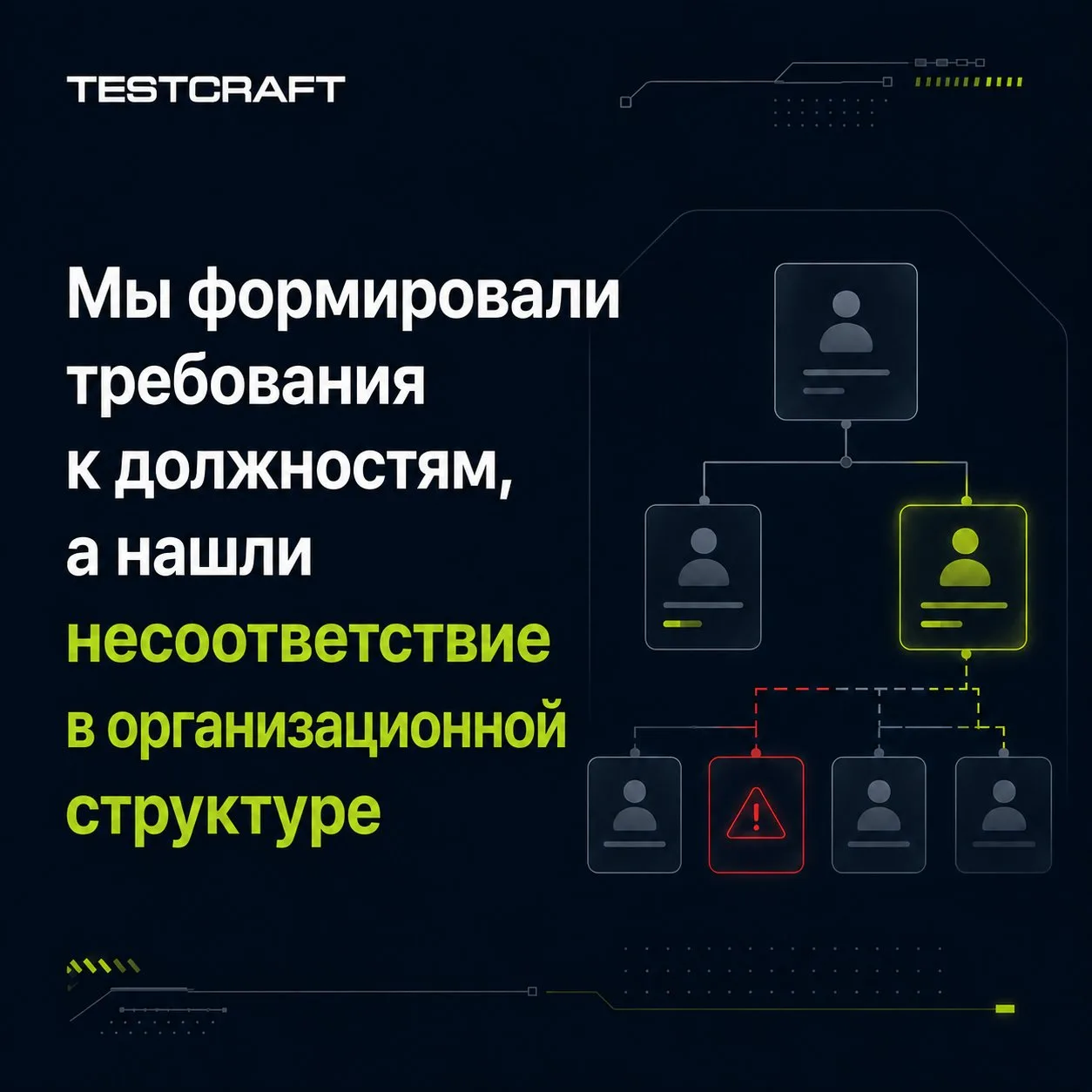 Мы формировали требования к должностям, а нашли несоответствие в организационной структ...