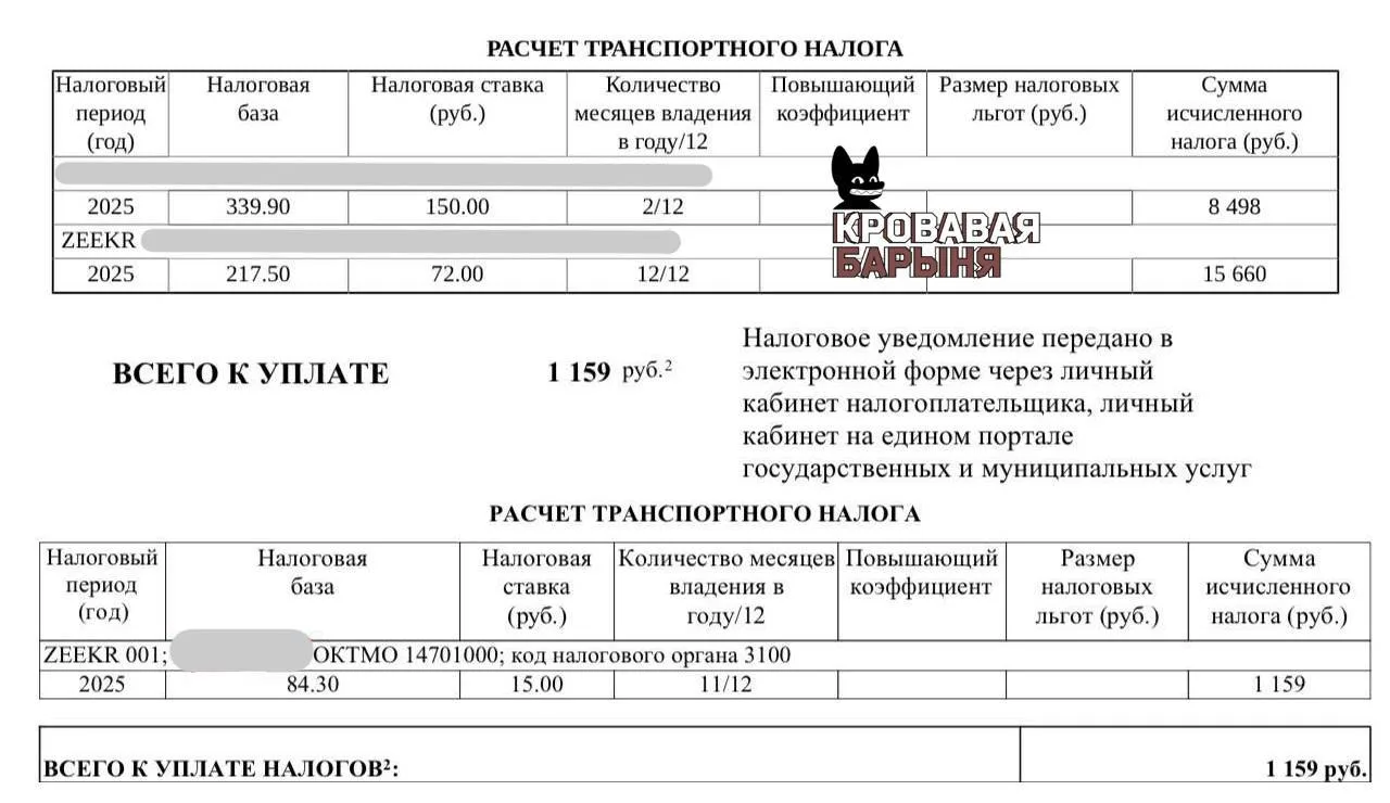 Владельцам электромобилей стали приходить квитанции с транспортным налогом, — пишут СМИ.