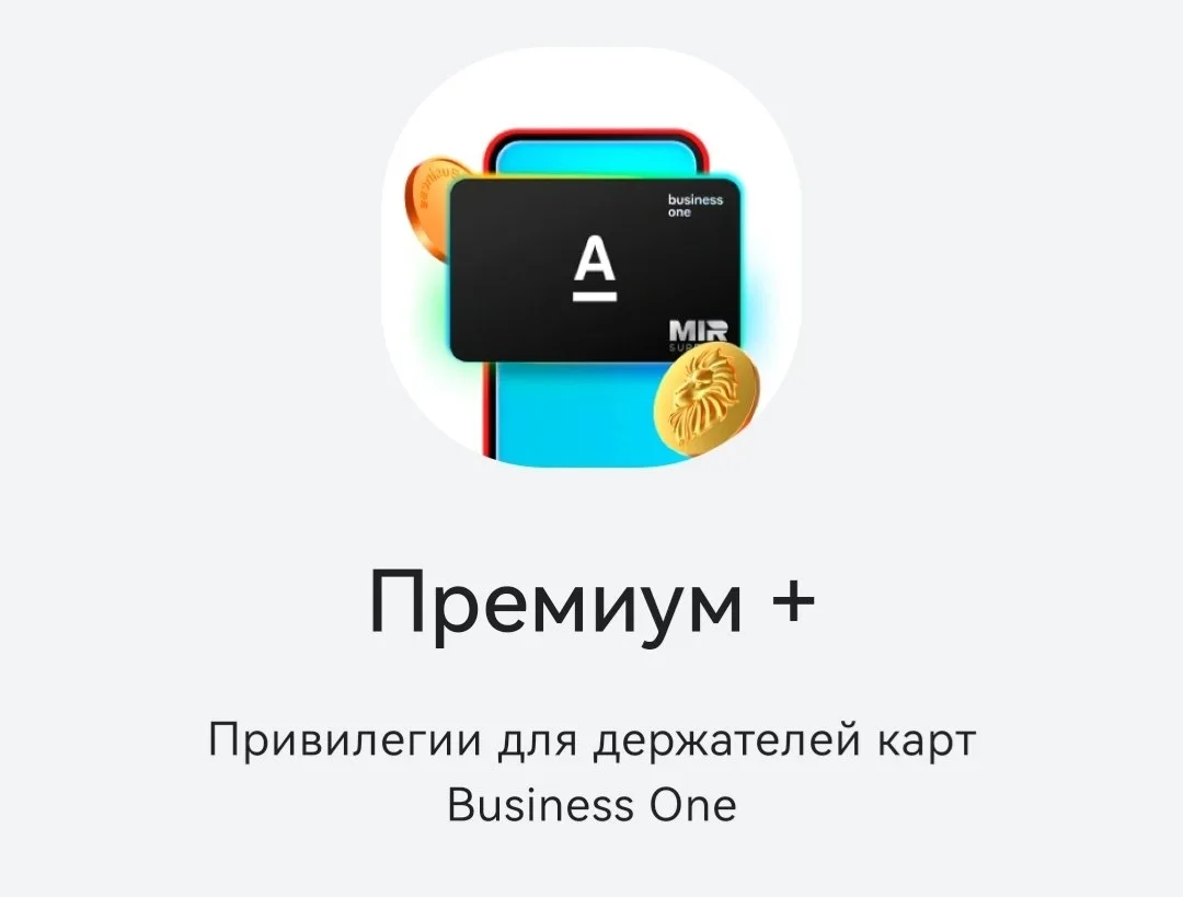 ♦️ Больше возможностей — с подпиской Премиум+

Можно подключить после выпуска "чёрной" карты Busines