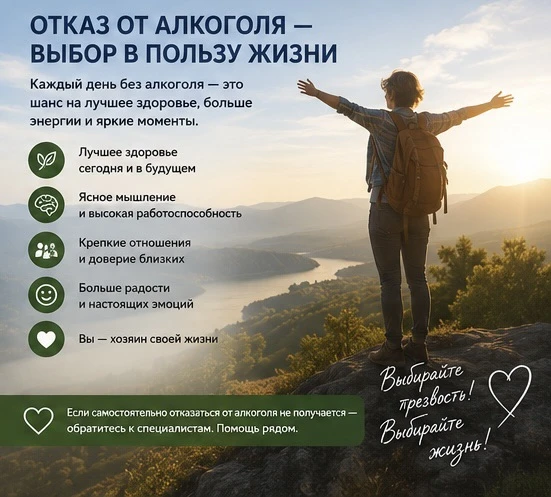 Отказ от алкоголя — выбор в пользу жизни