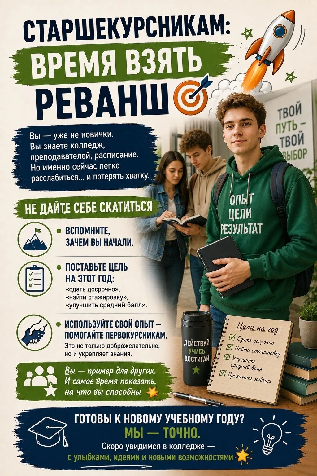 Старшекурсникам: время взять реванш 🎯