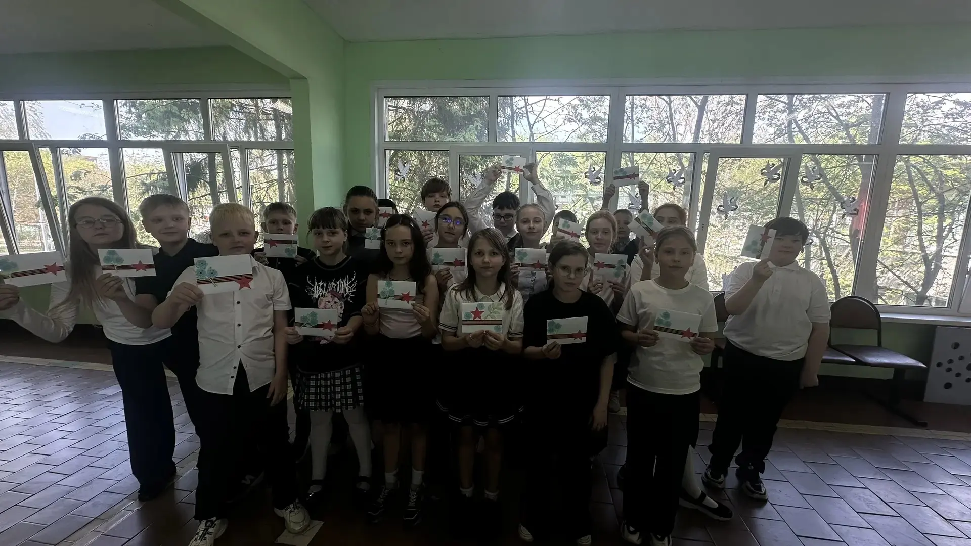 🕊🔥"НАША ПОБЕДА"🇷🇺 В преддверии празднования Дня Великой Победы во втором корпусе нашей #гимназии21 п