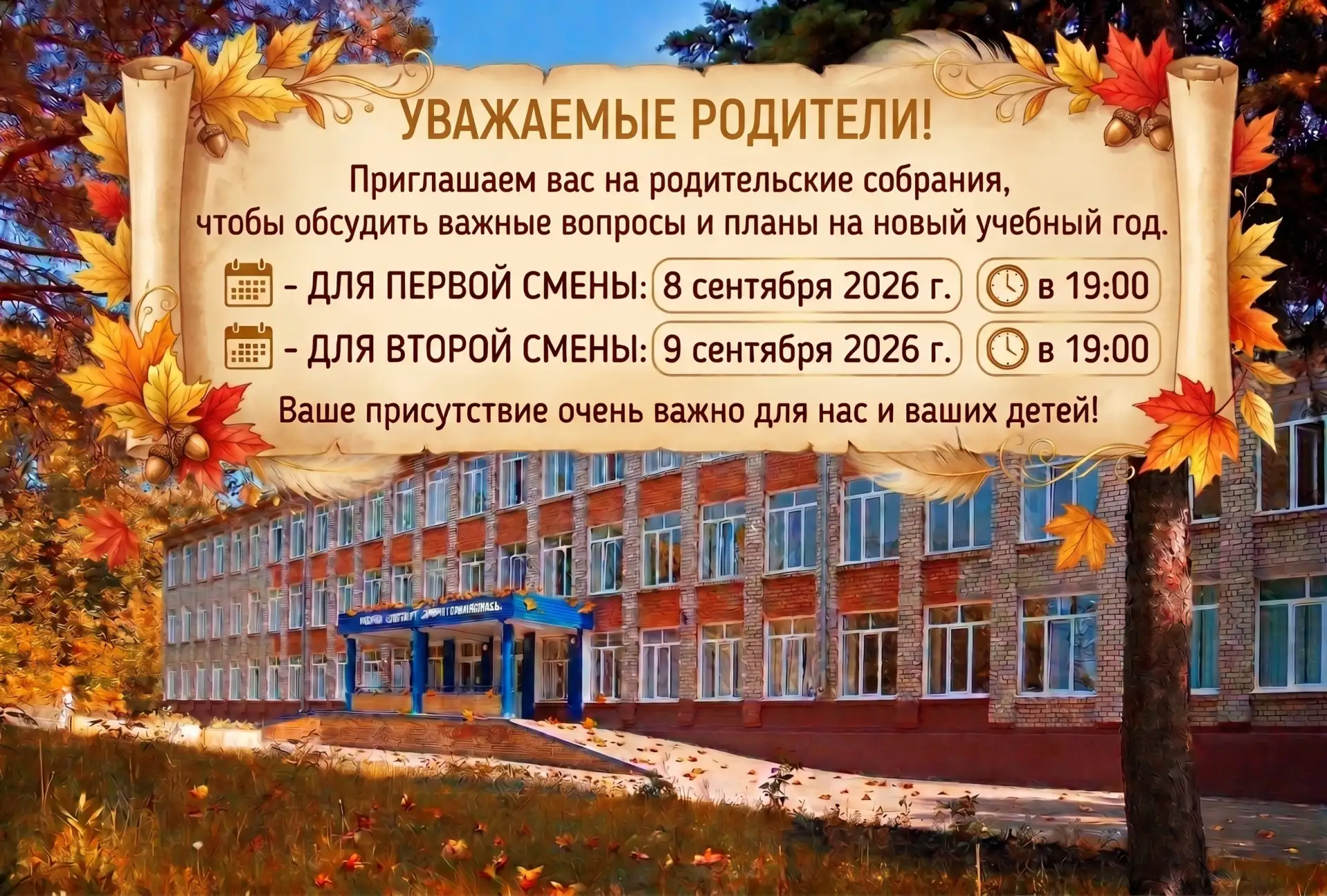 Уважаемые родители!