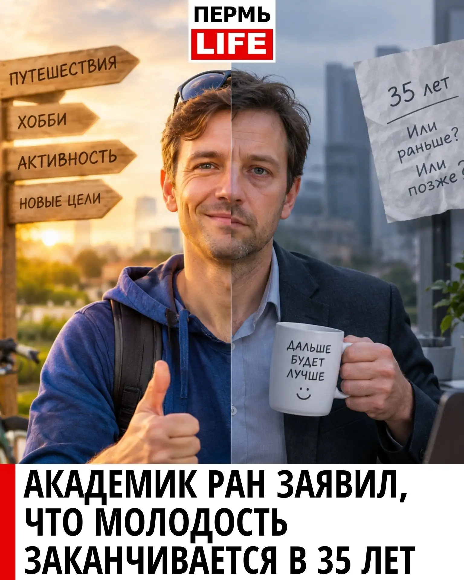 🥲 Академик РАН заявил, что молодость заканчивается в 35 лет