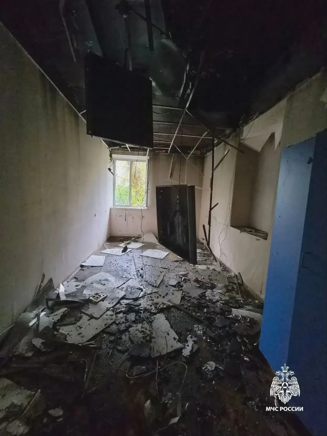 Пожар в бывшем интернате Ярославля