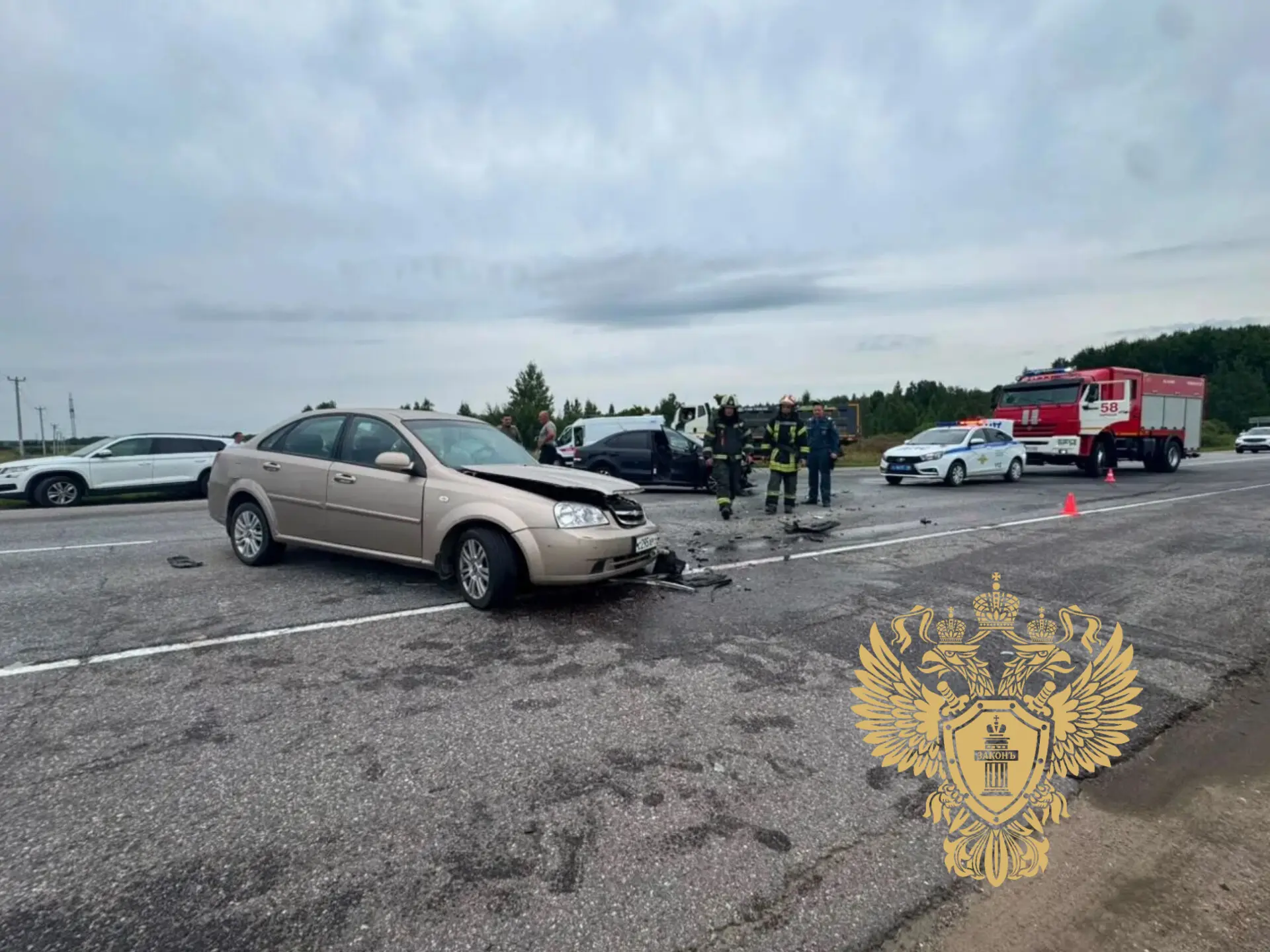 ✅Киришская городская прокуратура проводит проверку по факту ДТП на автодороге Зуево – Н...