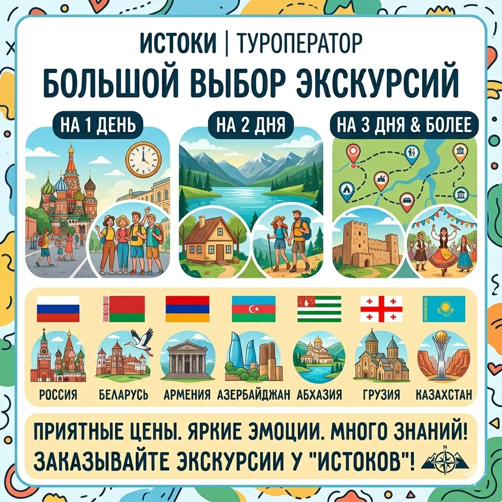 🌍 Куда отправиться на выходные? Большое путешествие с «Истоками» — ДАЖЕ на 1 ДЕНЬ!