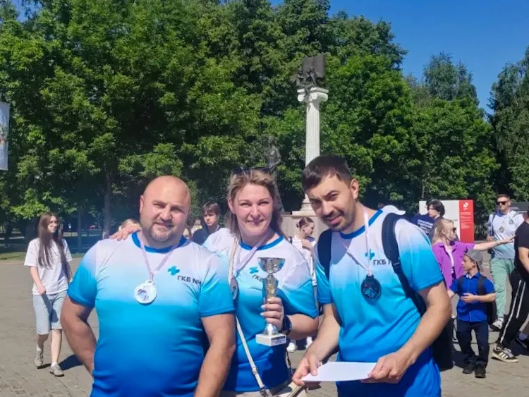 🥈Команда отделения анестезиологии и реанимации ГКБ №1 стала серебряным призером соревнований по пер