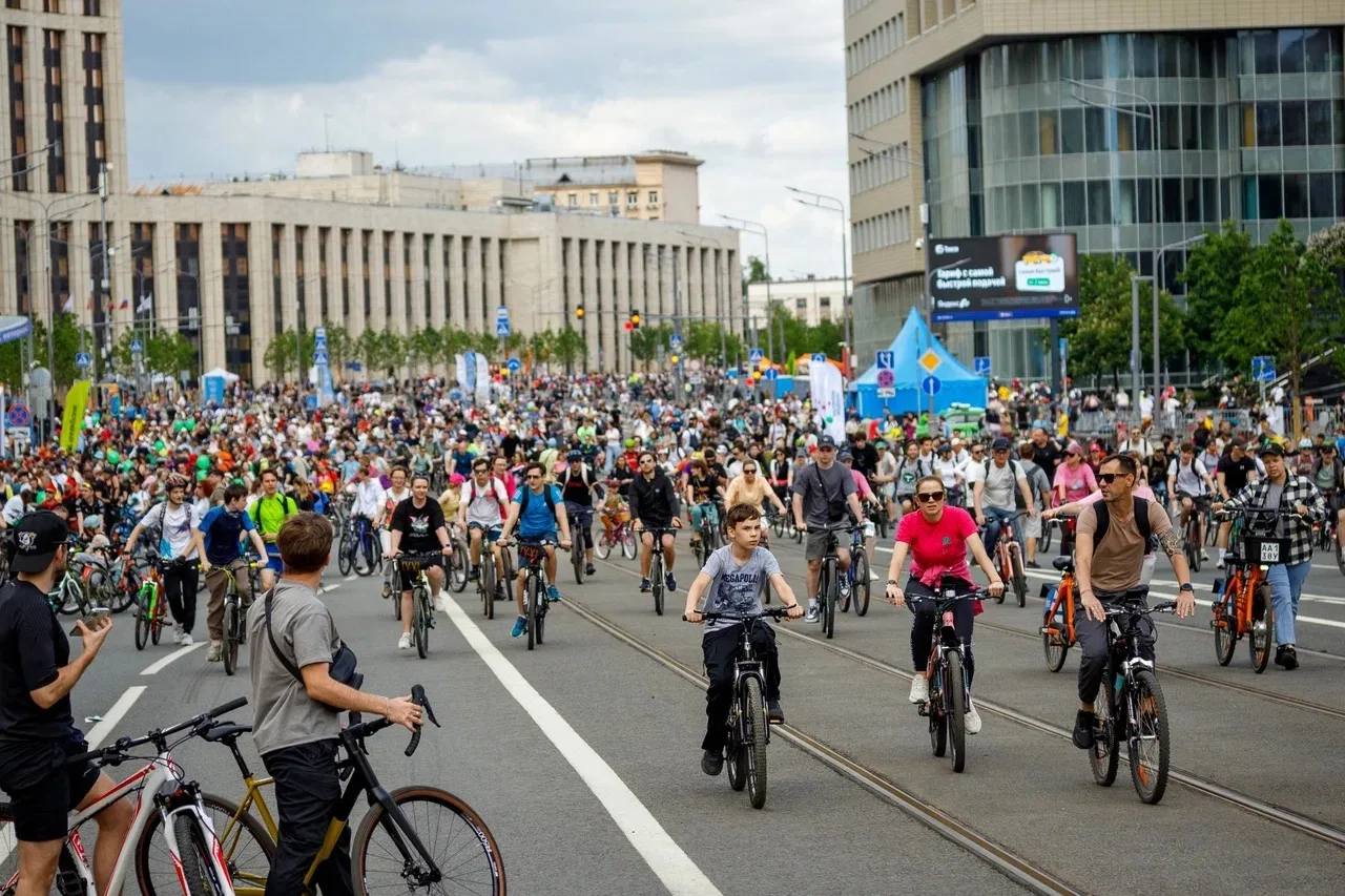 Весенний велофестиваль прошёл в Москве  🚴‍♂️ В столице 24 мая состоялся традиционный Весенний велофе