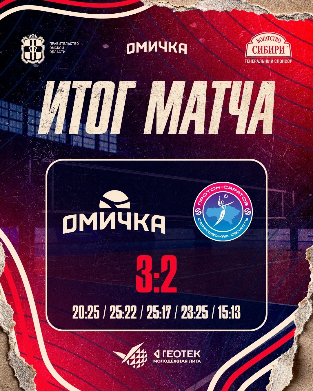 «Омичка-Академия» вырвала победу в первом матче домашнего тура «Протон-2» обыгран в 5 п...