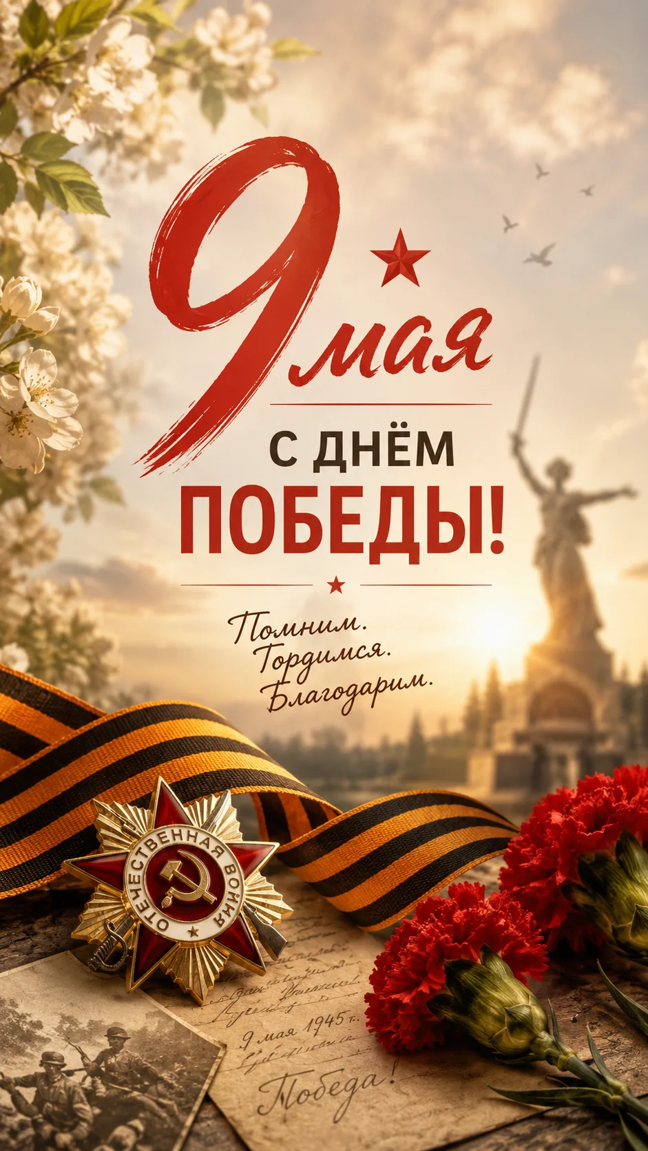 Сегодня 9 Мая.
И с каждым годом этот день всё тяжелее проживать сердцем.

Ком в горле.
Мурашки от ка