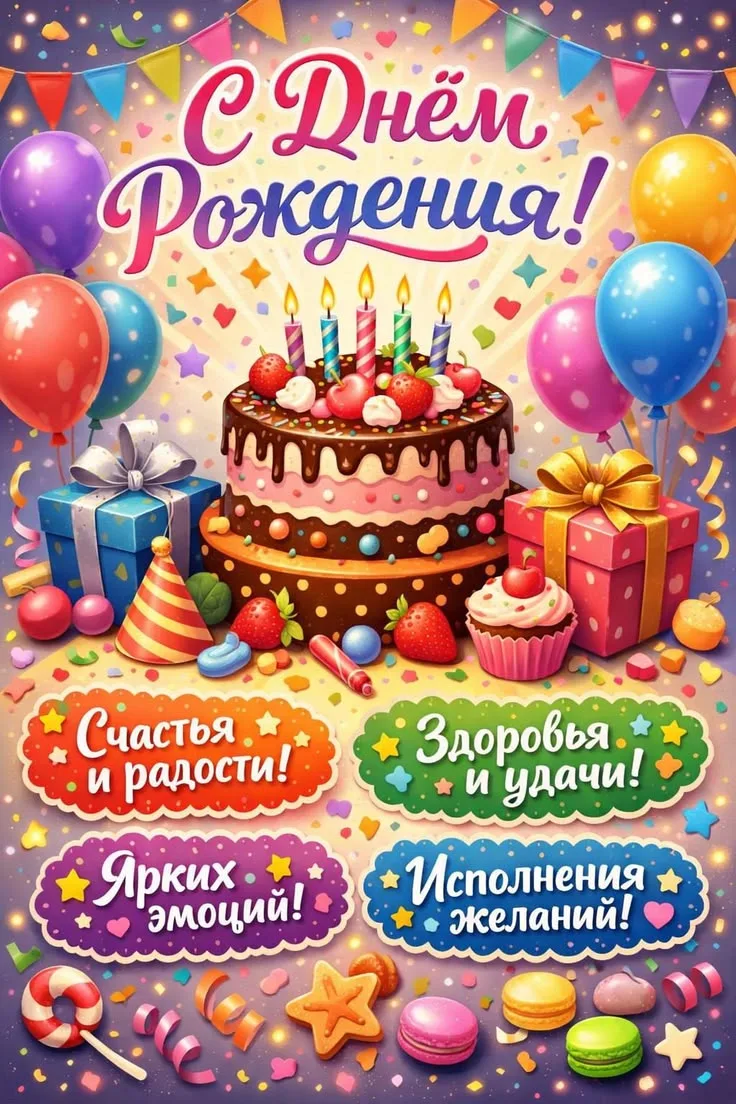Поздравляем с Днём рождения! 🎂🎁