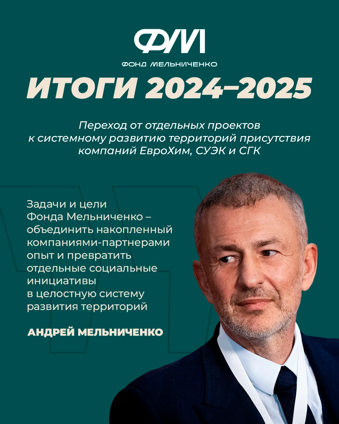 ❗️Люди. Предприятия. Территории: итоги работы Фонда Мельниченко за 2024–2025 годы