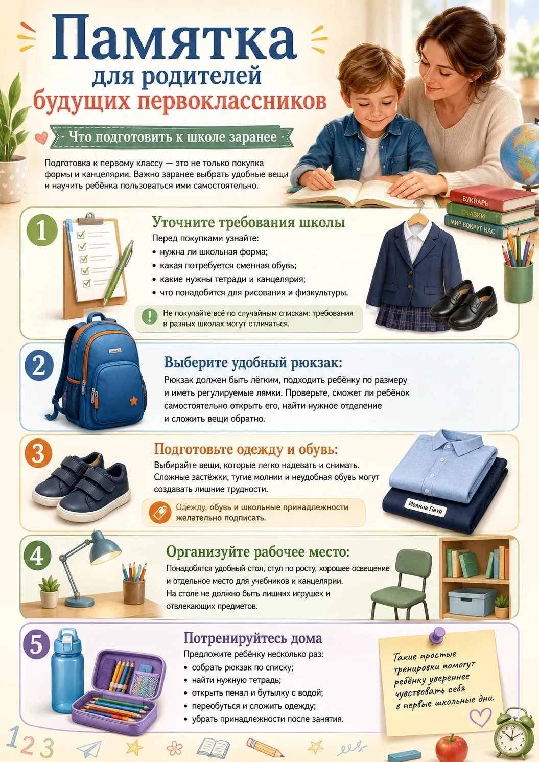 Внимание, родители будущих первоклассников! Готовимся к школе вместе! 🔔🎒

Дорогие мамы и папы, баб