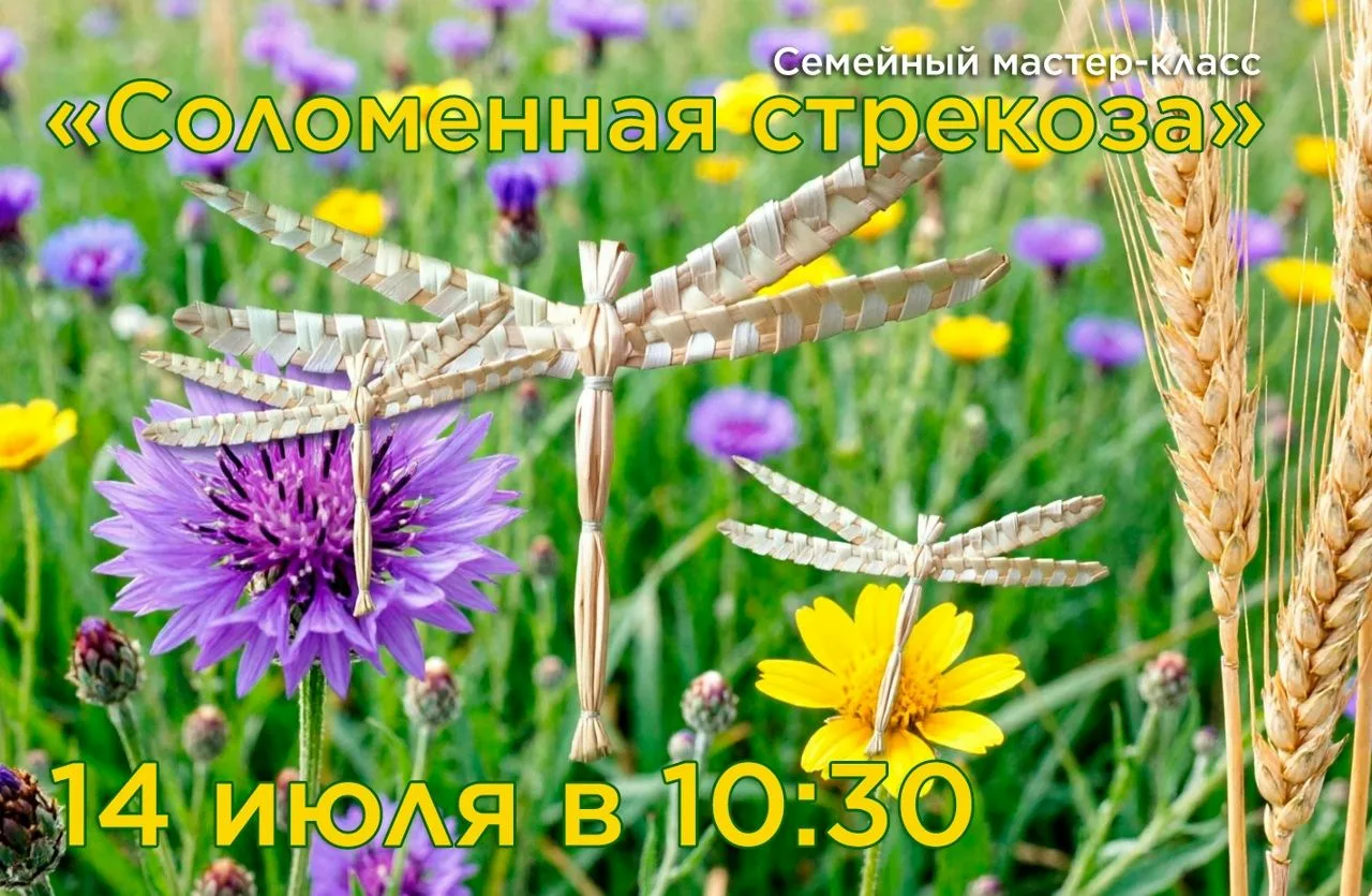 Дорогие друзья! Приглашаем вас на увлекательный мастер-класс по старинному ремеслу — соломоплетению!