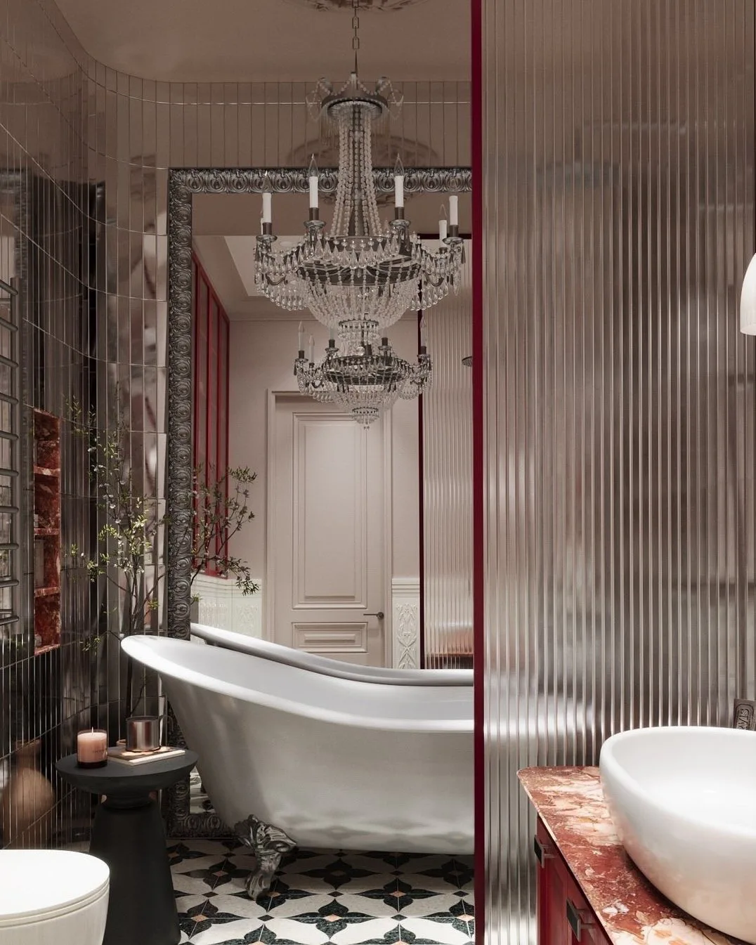 Функциональная роскошь: дизайн-проект ванной комнаты в ЖК «Шагал» 🛁✨