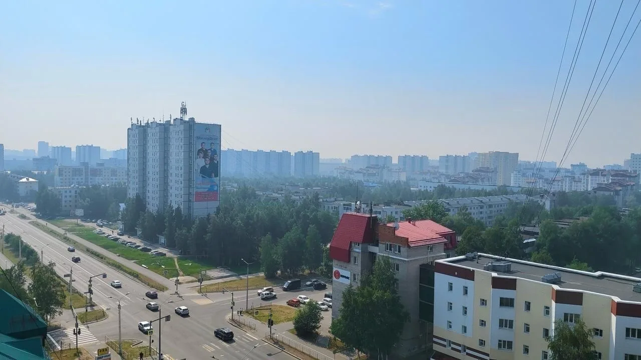Горят леса в Нижневартовском районе.