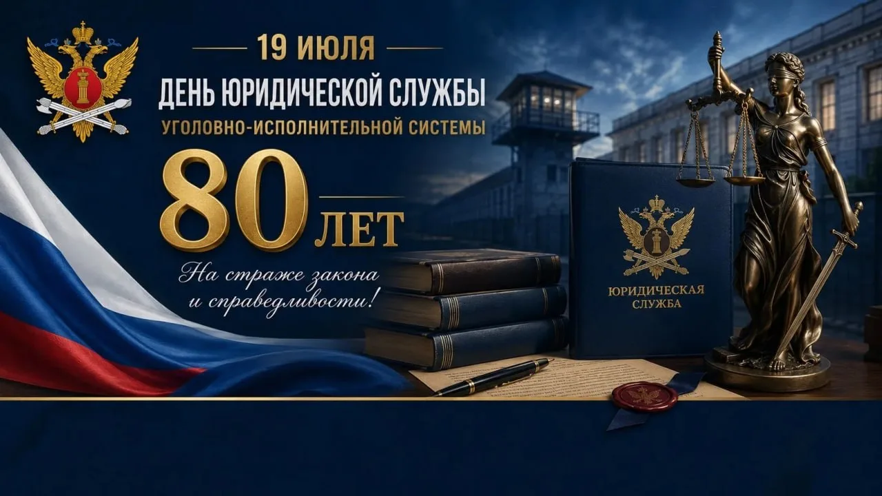🗓19 июля — 80 лет юридической службе уголовно-исполнительной системы Российской Федерации

🇷🇺Юрид