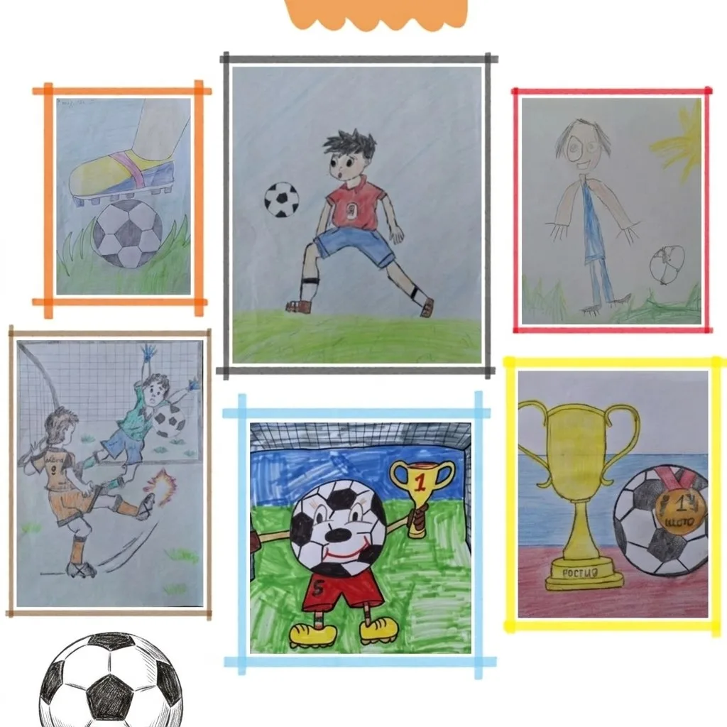Футбол глазами детей: когда спорт встречается с искусством! ⚽🎨

В нашем детском саду продолжается б