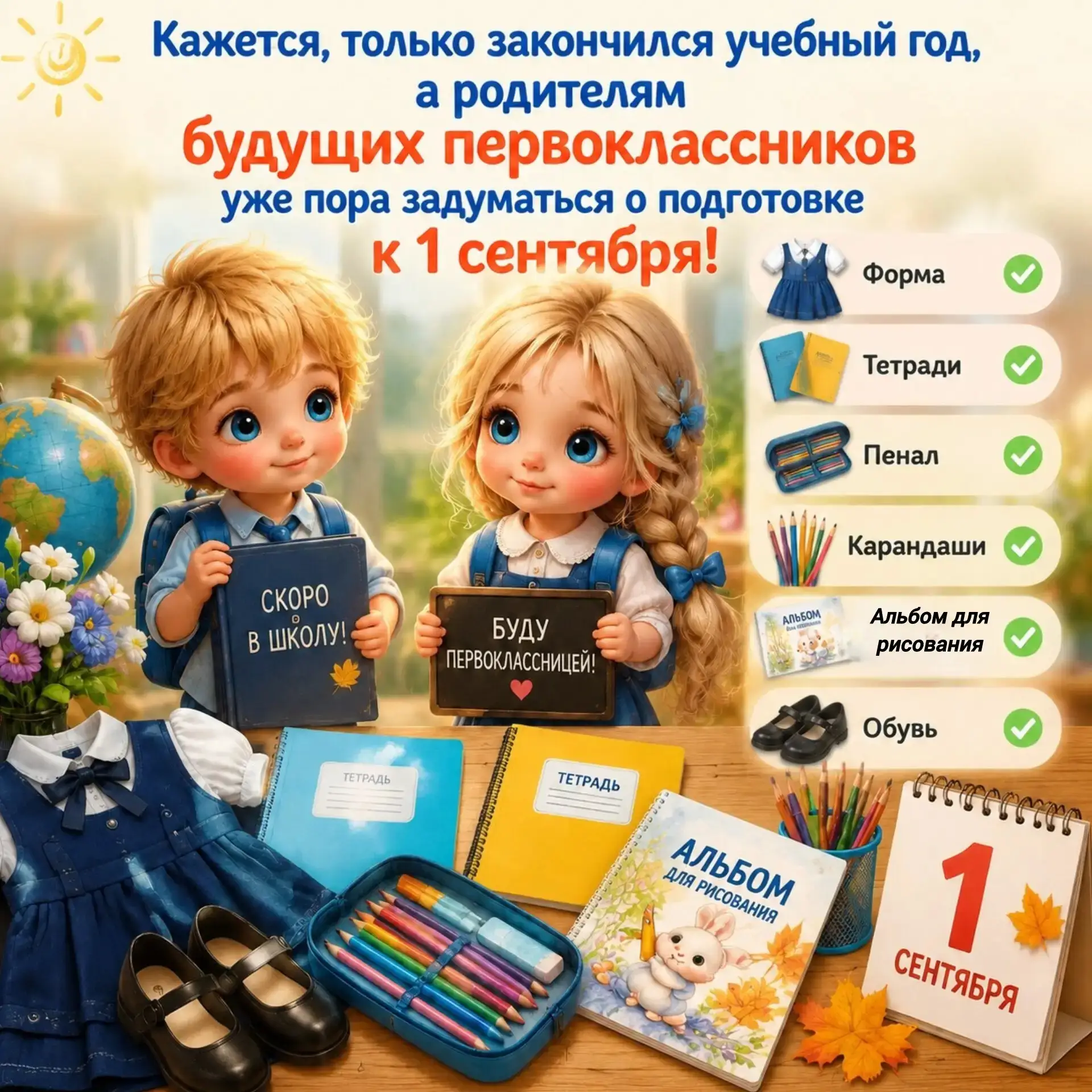 🎒 Кажется, только закончился учебный год, а родителям будущих первоклассников уже пора задуматься о