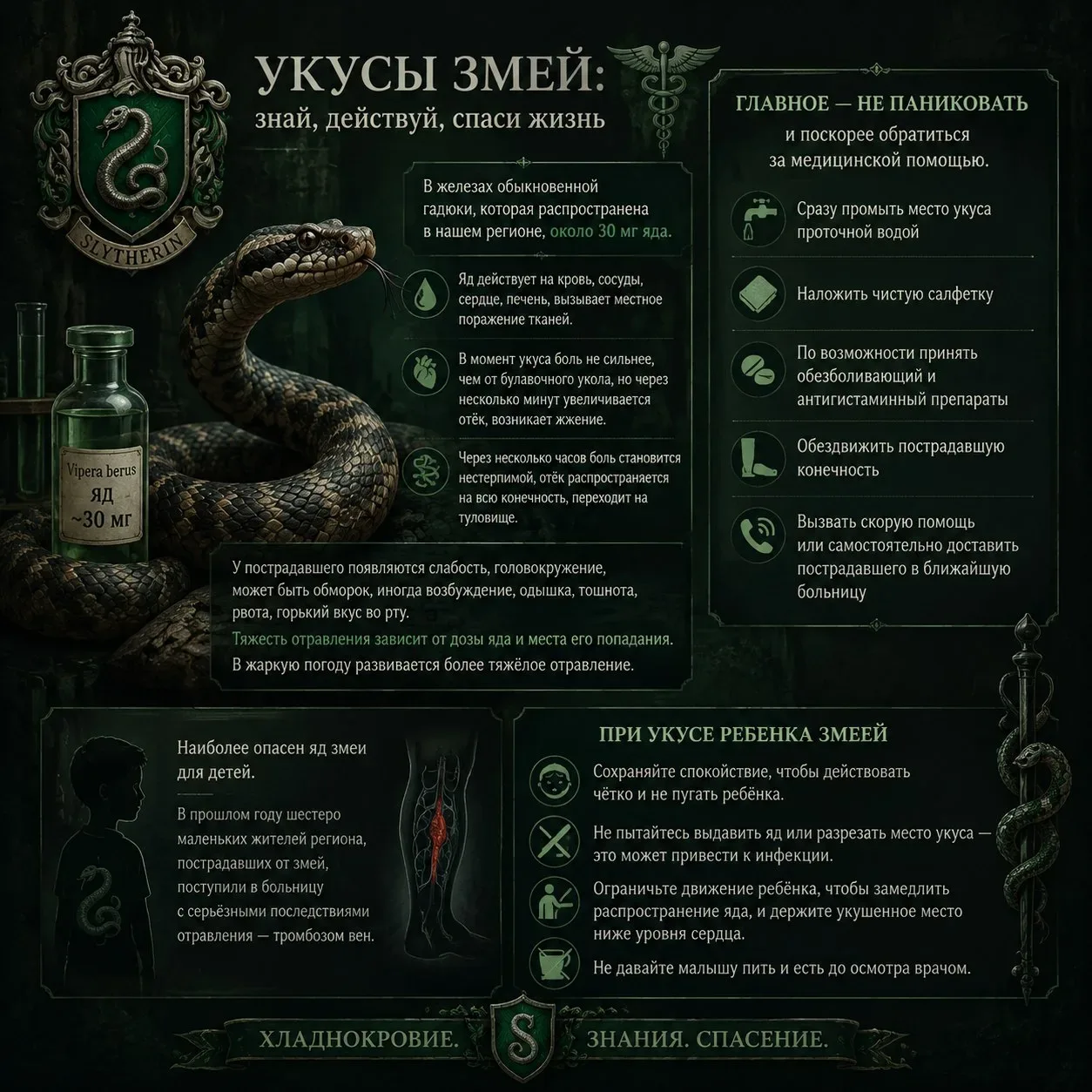 🐍 Первые укусы змей в сезоне: трое свердловчан обратились за помощью