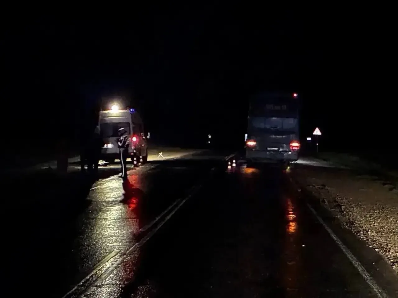 В Пономарёвском районе автобус насмерть сбил пешехода, шедшего по проезжей части  Трагедия произошла