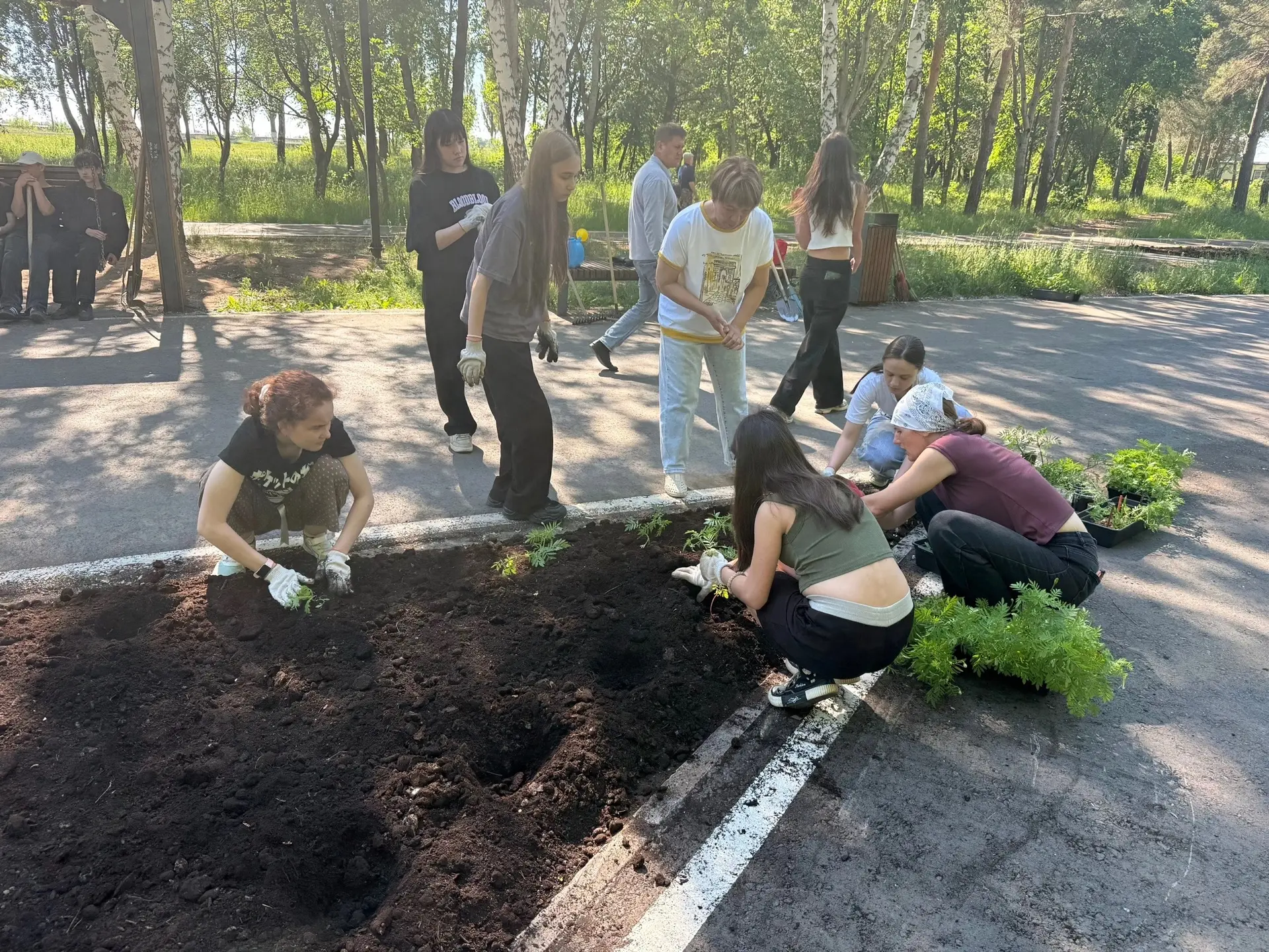🌼 Город станет чище и ярче: юные экологи приступили к озеленению😊
Вот уже несколько дней наш детск
