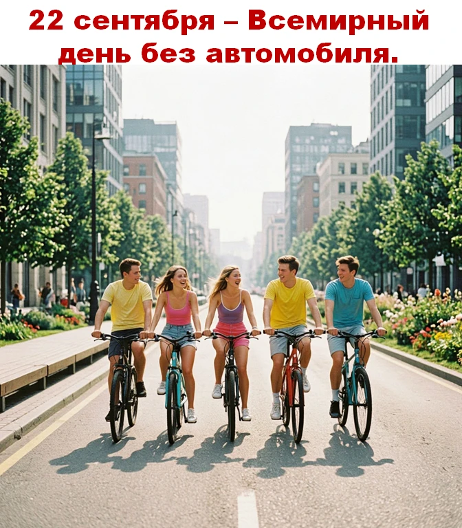22 сентября - Всемирный день без автомобиля