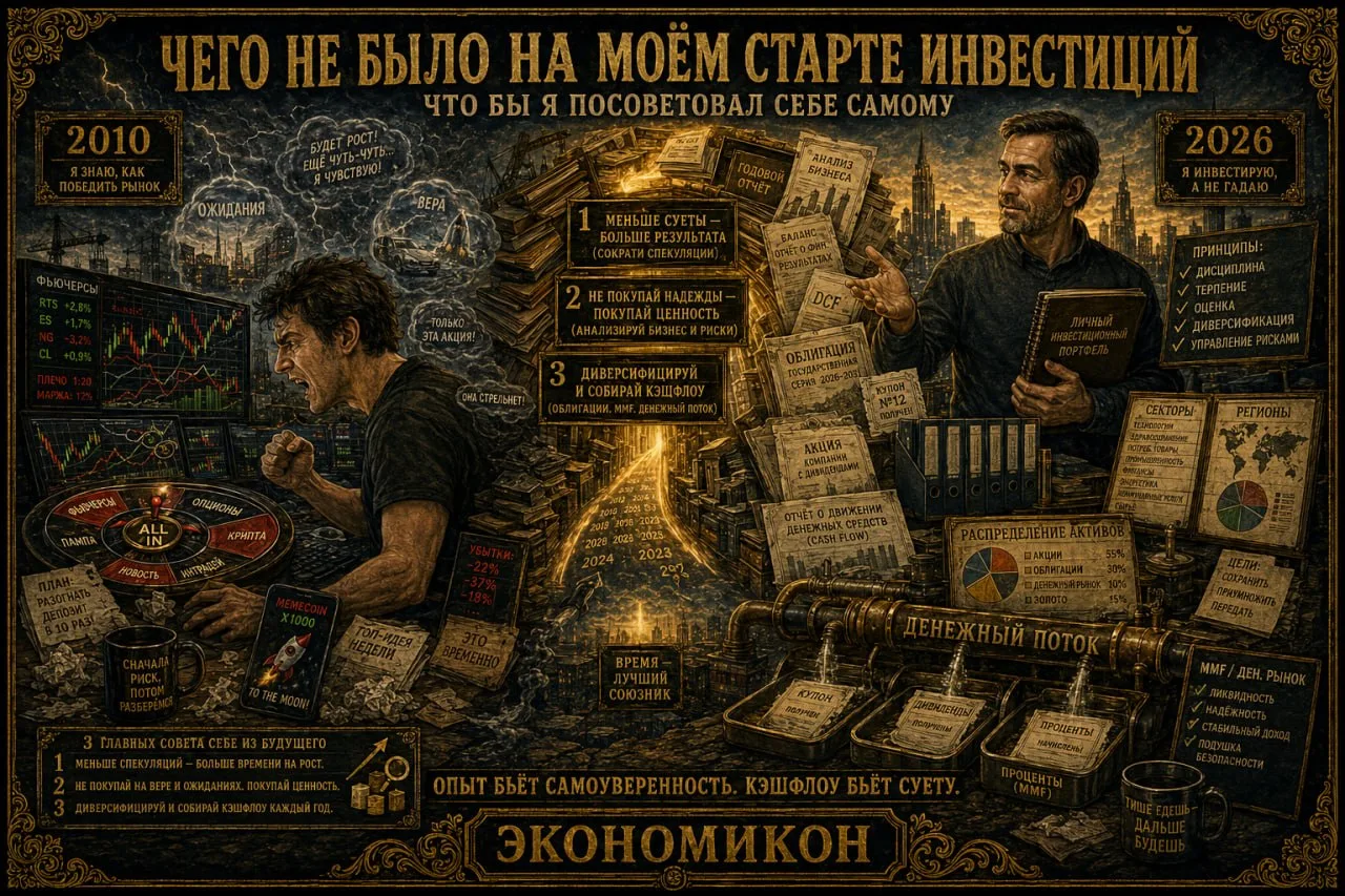 Чего не было на моем старте инвестиций. Что посоветовать самому себе?