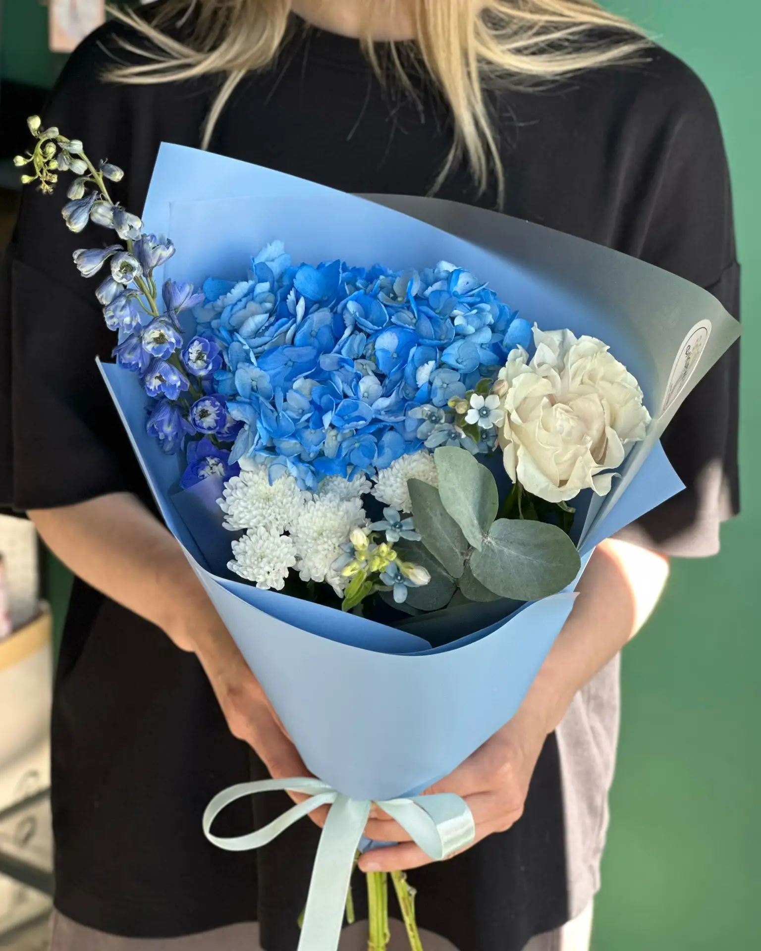 Ну вау какой букетик!💙☁️