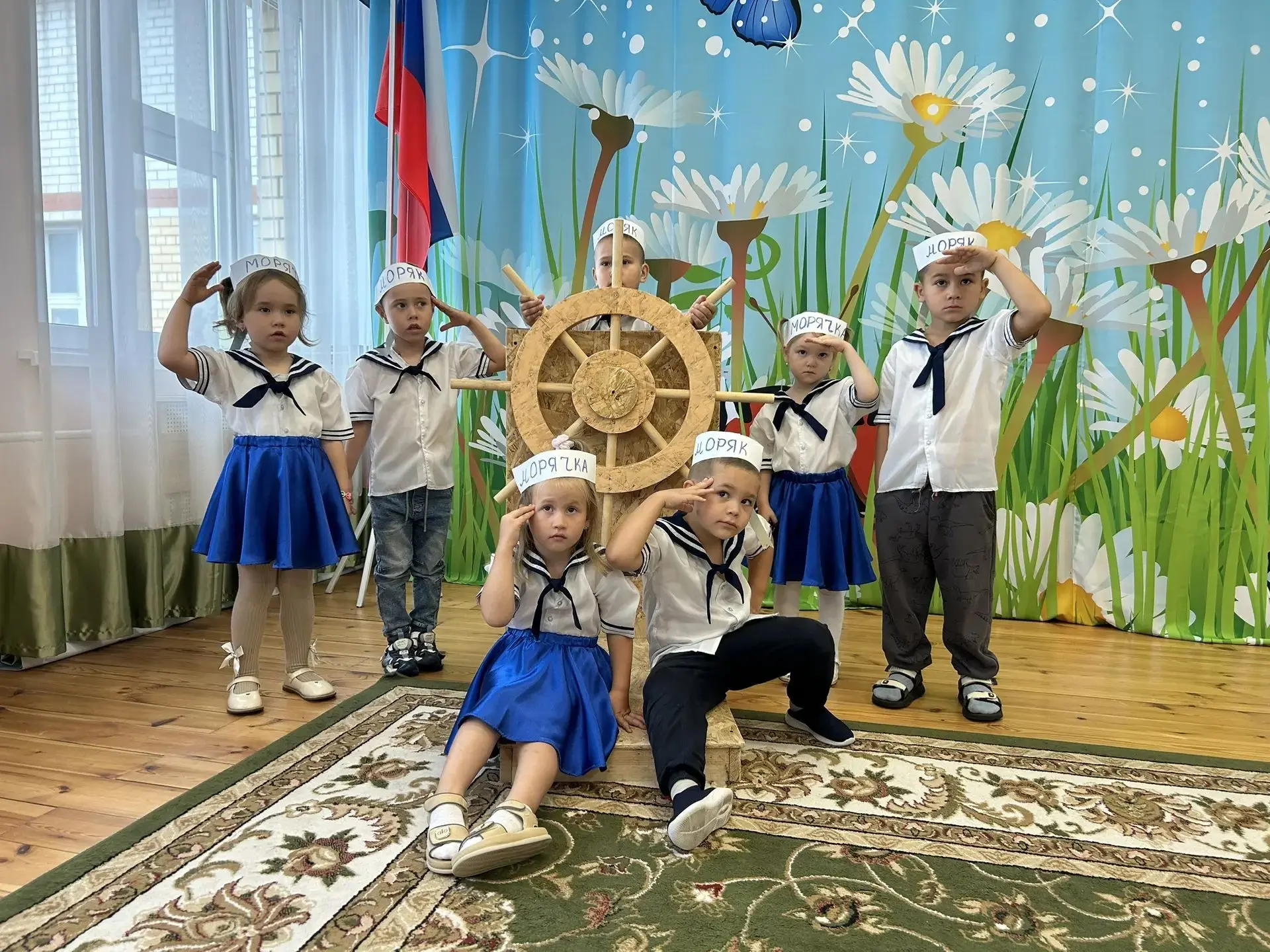 В День ВМФ наш детский сад превратился в настоящую флотилию! Ребята из группы "Капельки...