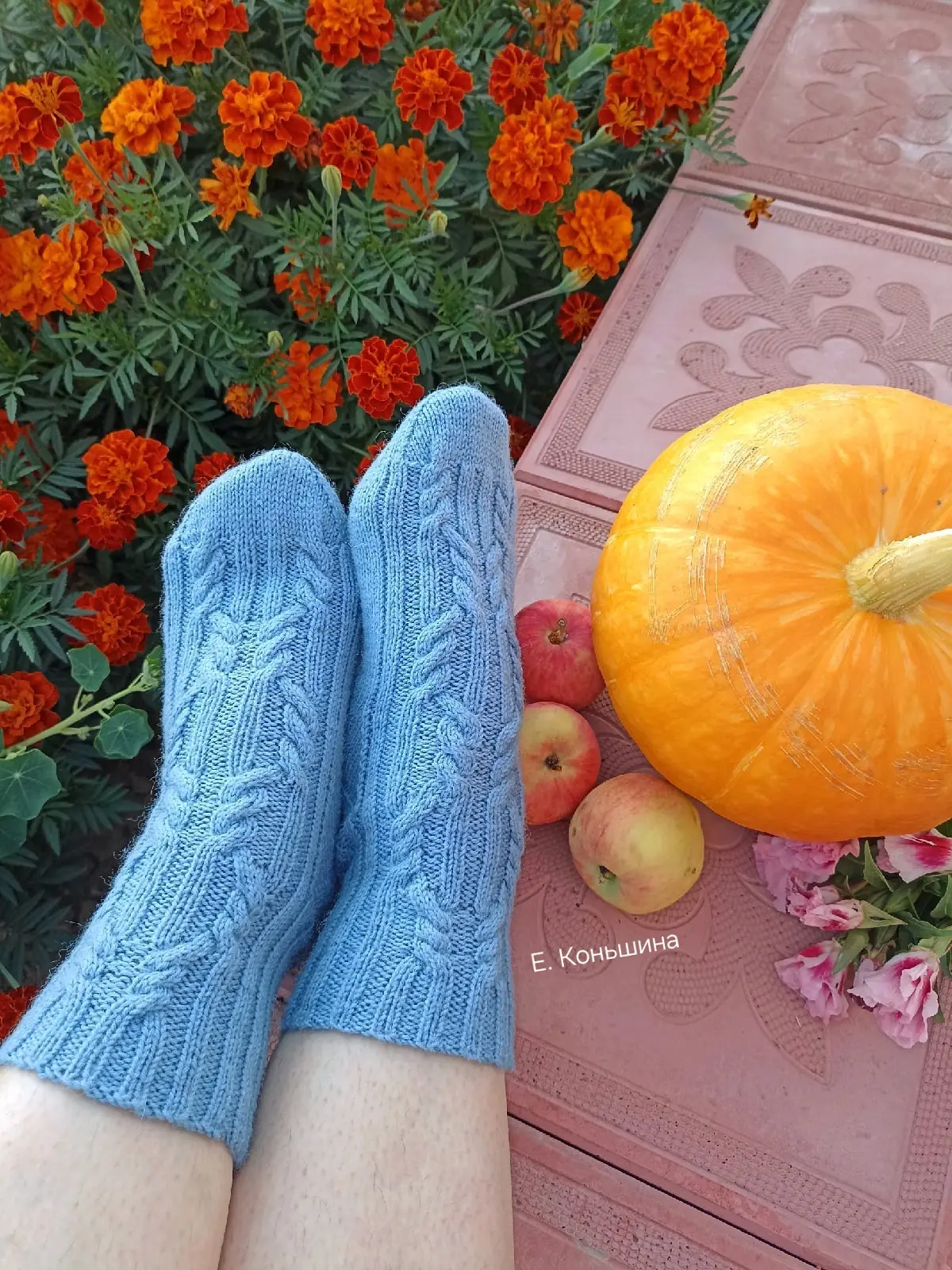 Схема узора для носочков