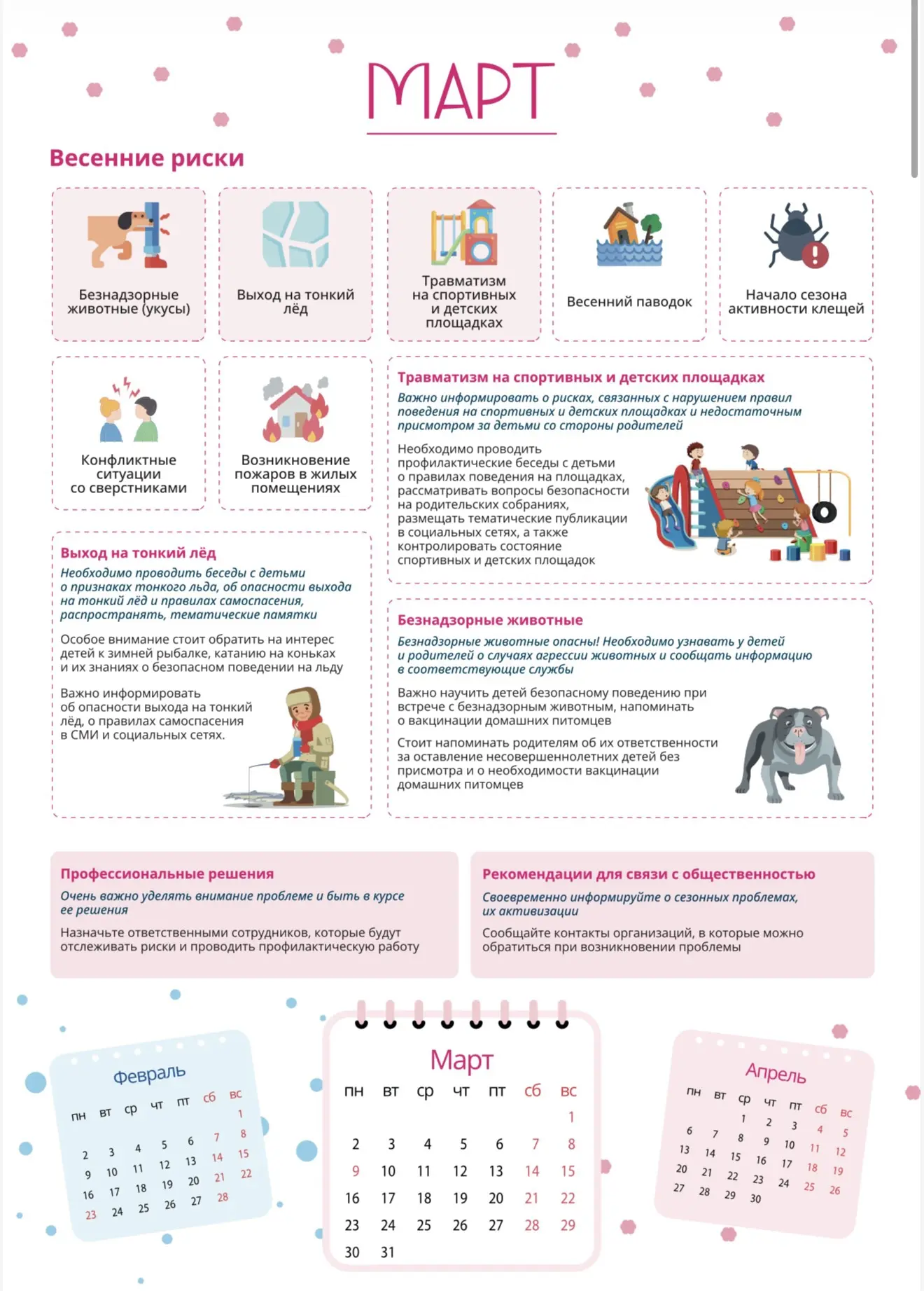 Весенние и летние риски