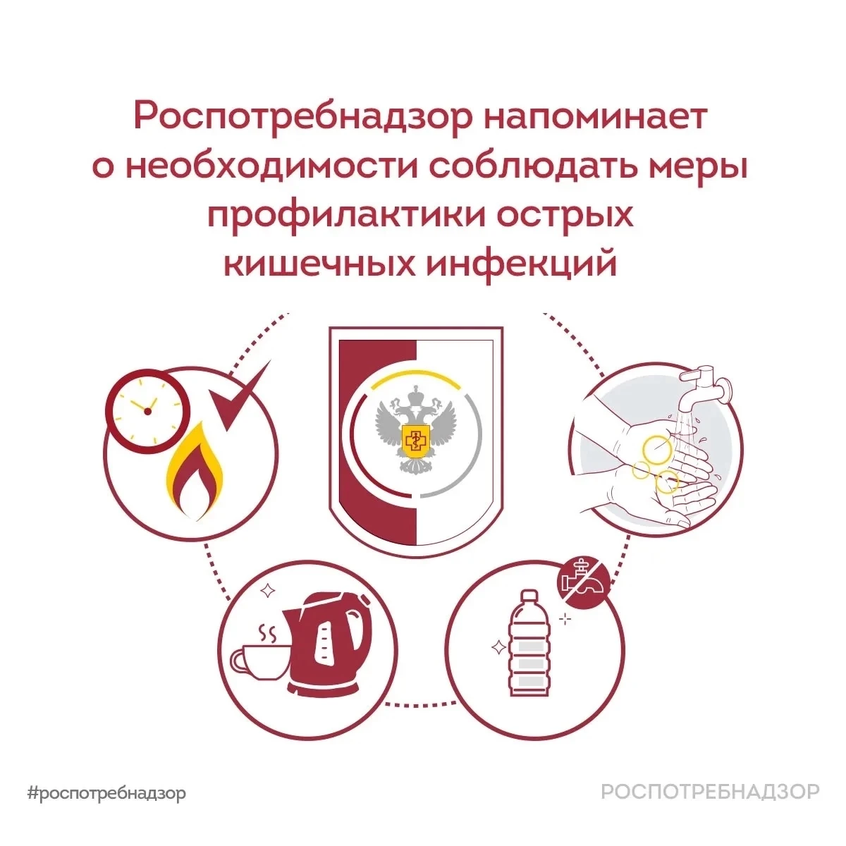 Роспотребнадзор информирует о необходимости соблюдать меры профилактики острых кишечных инфекций

🇷