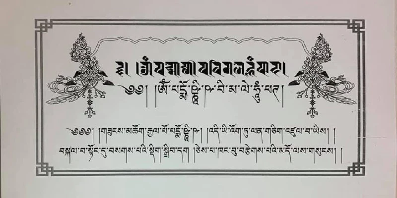 В тексте «Важные записи» གལ་ཆེའི་གཏམ་གྱི་བརྗེད་ཐོ། сказано: «Если прочитать мантру “Ом ...
