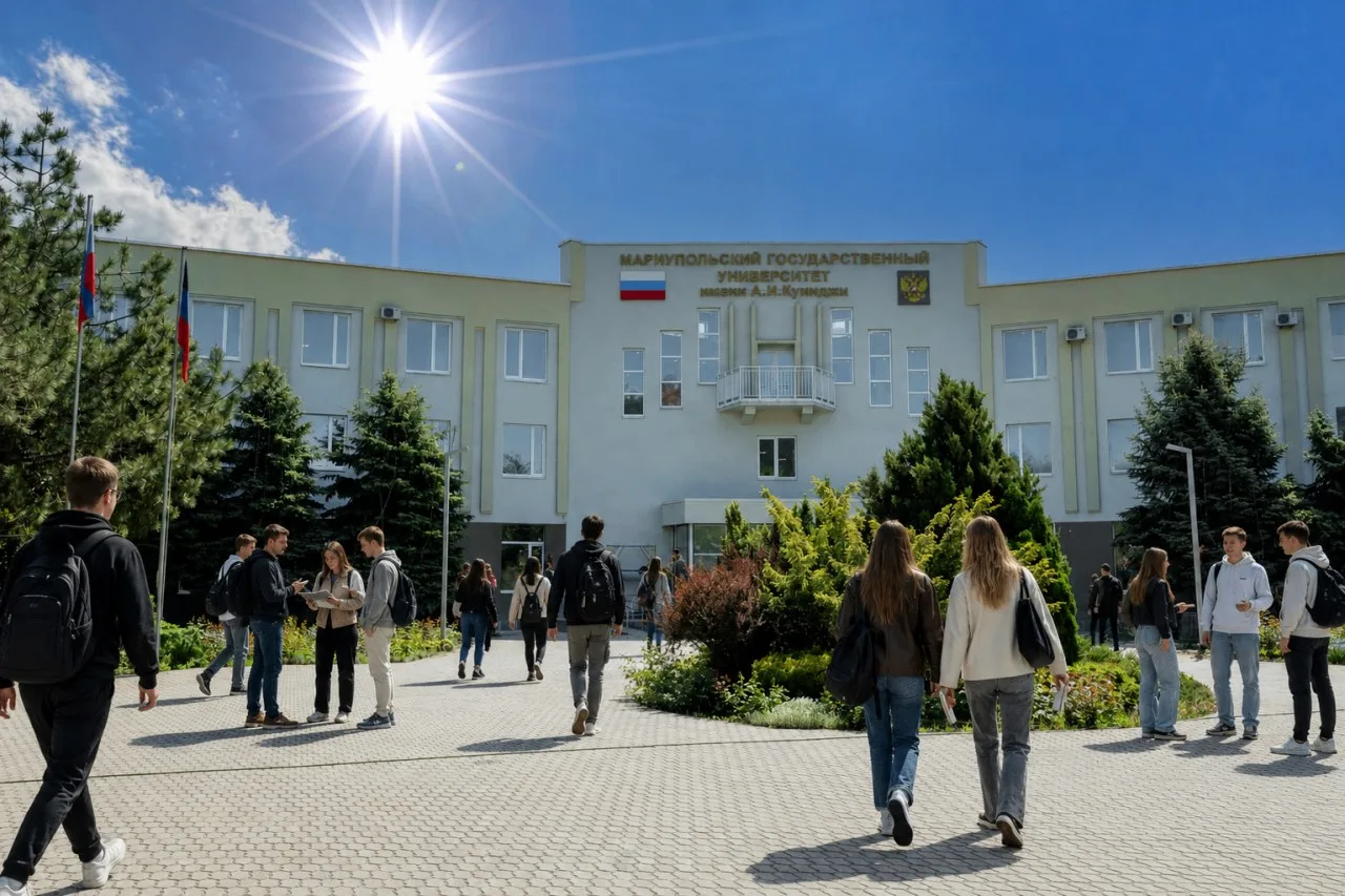 Вот так нейросеть видит студентов МГУ имени А.И. Куинджи  Кто-то спешит на пары, кто-то обсуждает ко