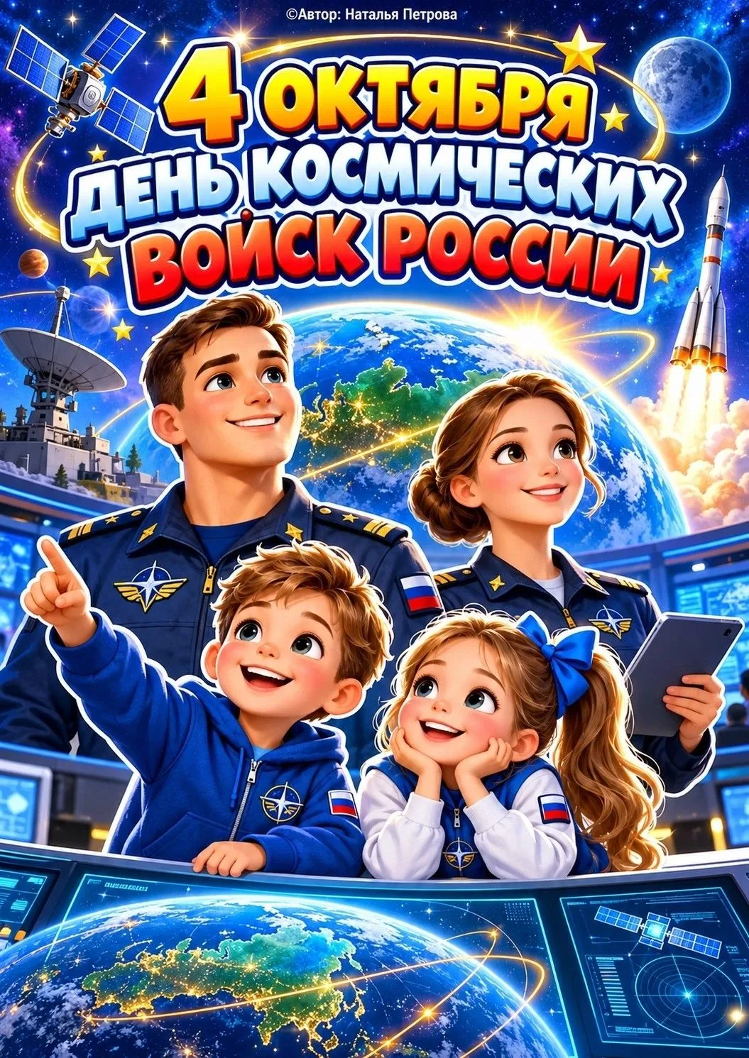 4 октября — День Космических войск России! 🇷🇺📅 Дата выбрана не случайно: именно 4 ок...