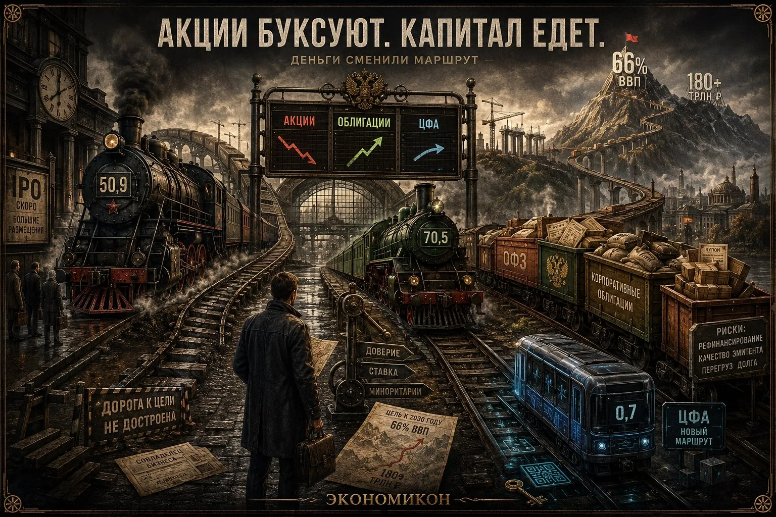 Российский фондовый рынок тормозит. Но деньги никуда не исчезли

На ПМЭФ снова звучал пессимизм по п